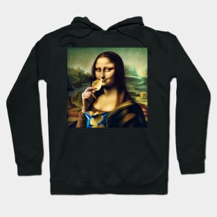 Mona Lisa Potato Chip Delight: National Potato Chip Day Hoodie